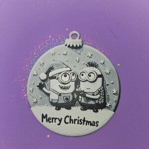 A minion christmas ornament